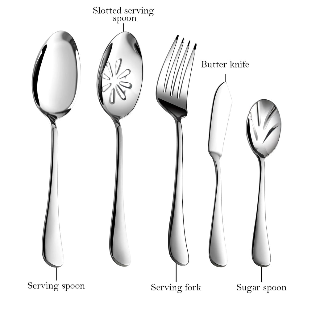Silverware Set for 8, 40 Piece Stainless Steel Flatware Utensil Cutlery Set