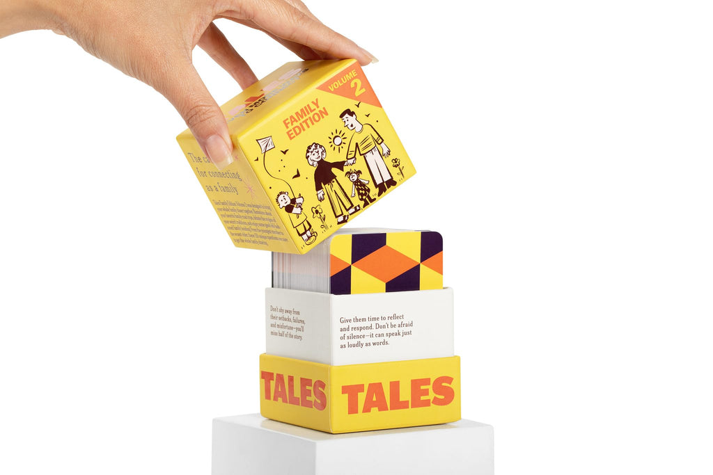 TALES 150 Conversation Cards, Kids Edition, Road Trip Game, Family Bonding