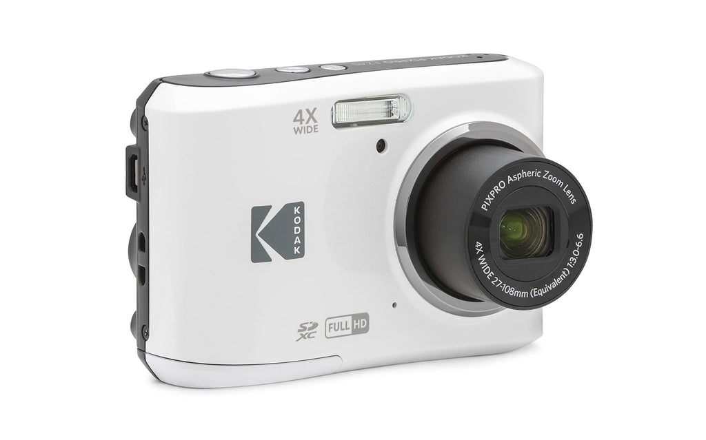 KODAK PIXPRO FZ45 16MP Compact Digital Camera, 4X Optical Zoom, AA, Red