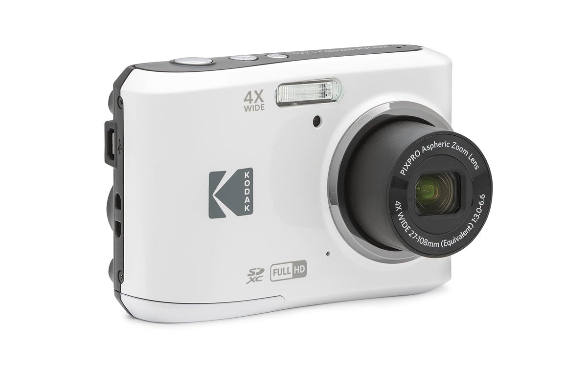 KODAK PIXPRO FZ45 16MP Compact Digital Camera, 4X Optical Zoom, AA, Red