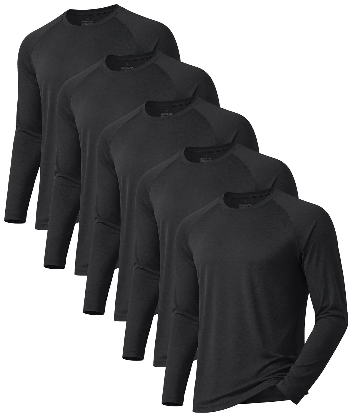 3 Pack Long Sleeve Shirts for Men Sun Protection Quick Dry Workout T Shirts