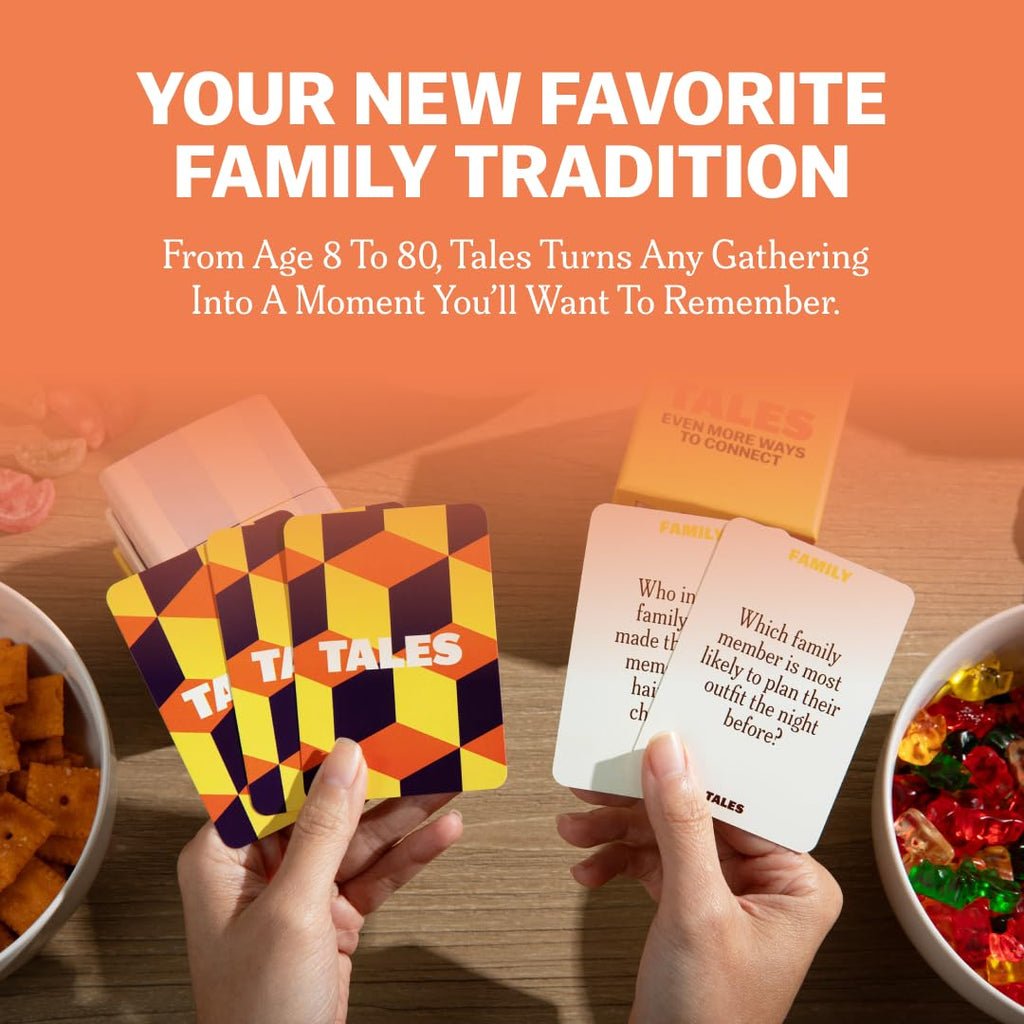 TALES 150 Conversation Cards, Kids Edition, Road Trip Game, Family Bonding