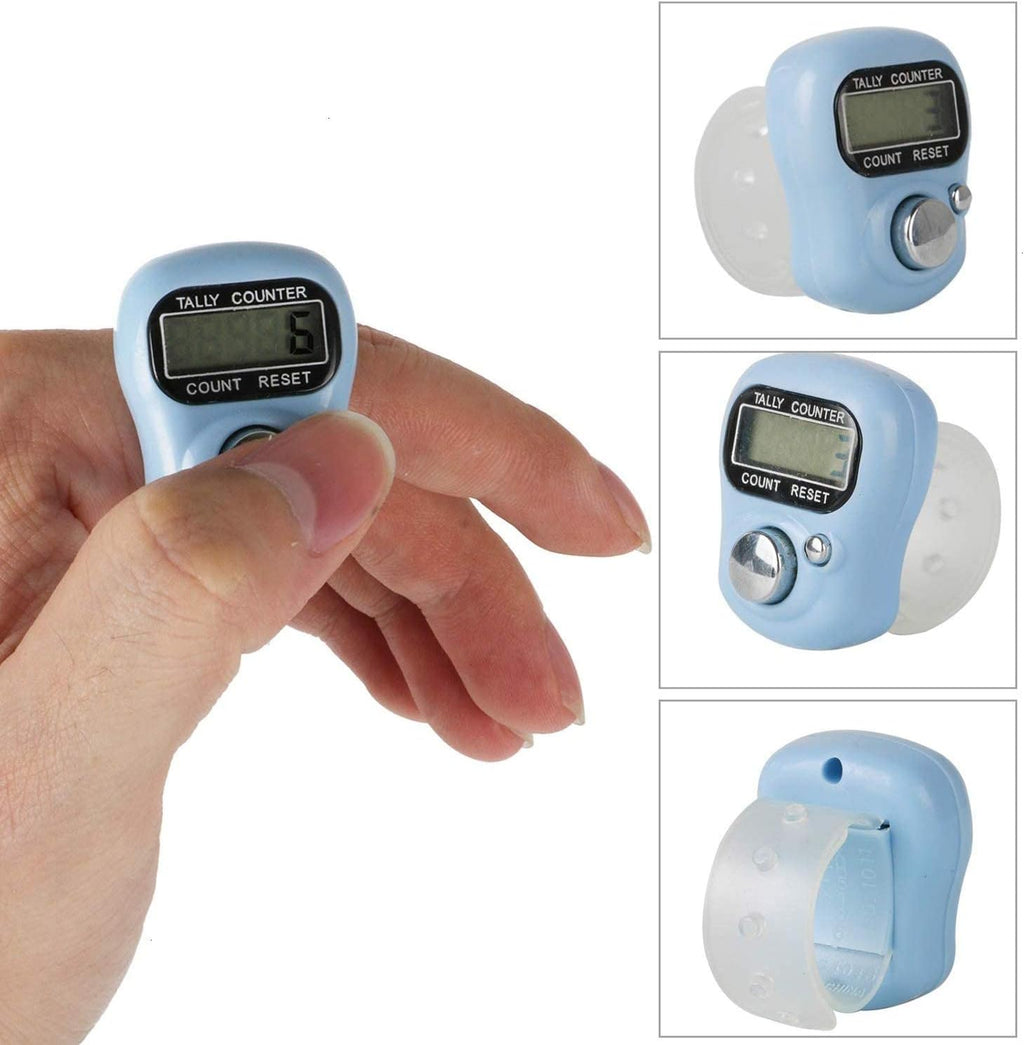 Koicaxy Electronic Finger Counter, Resettable Hand Tally, 5 Digit Number and LCD Electronic Digital Display, Handheld Clicker Counting