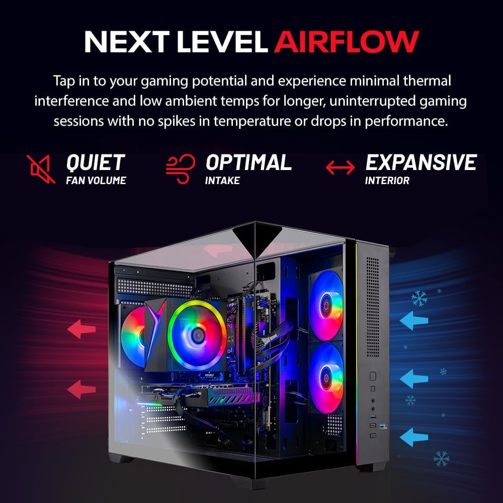 Skytech Gaming PC Desktop, Ryzen 7 7700, RTX 5060 Ti 8GB, 32GB RAM, 1TB SSD