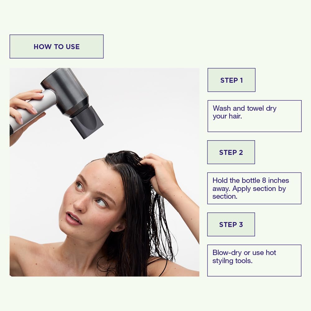 Maria Nila Quick Dry Heat Spray – Cuts Blow-Dry Time 5.1 Fl Oz