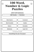100 Word, Number & Logic Puzzles: with Full Solutions (The Big Book of Puzzles Series, Band 11)