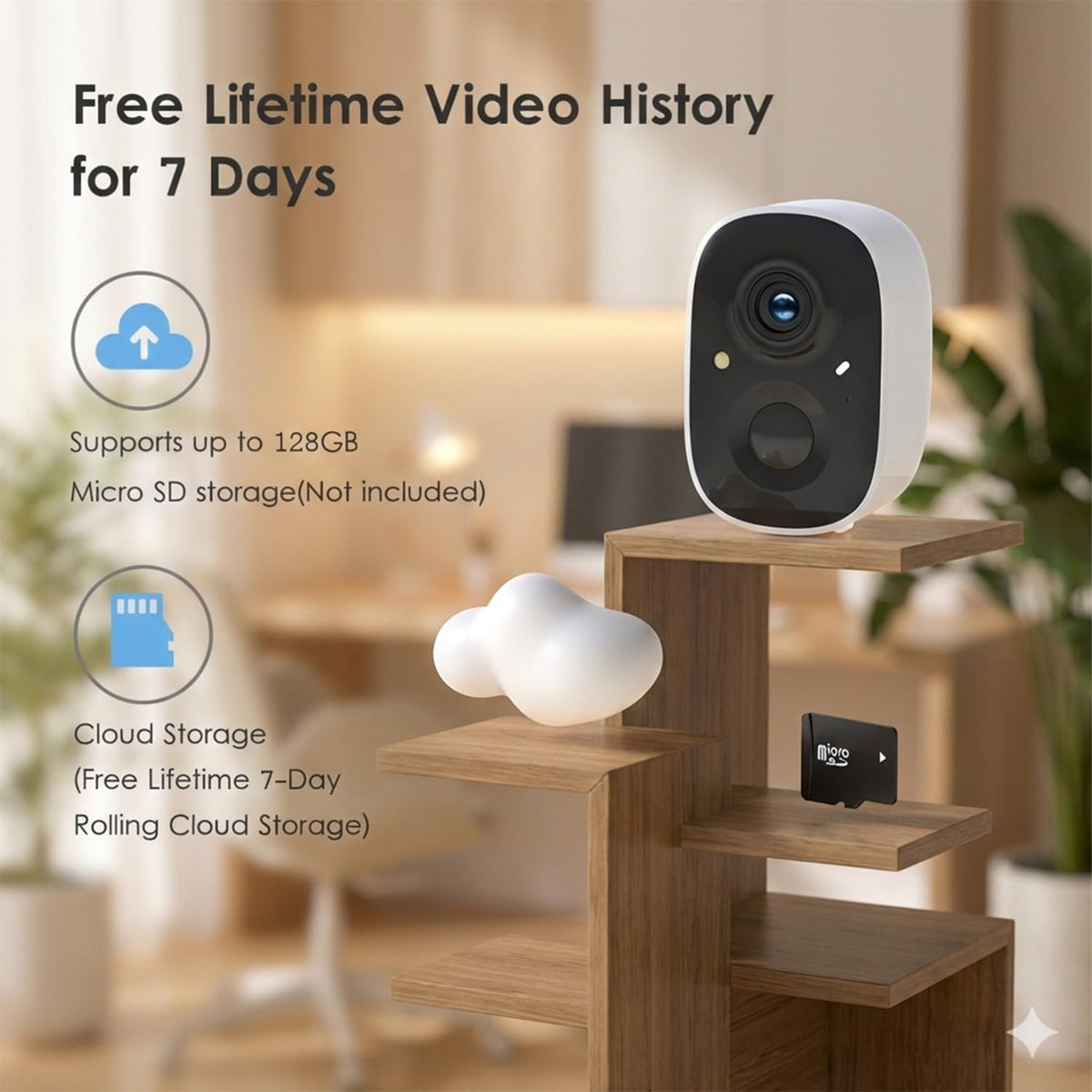 GMK 4 Pack Cameras System, Security Cameras Wireless Outdoor, 2K Video