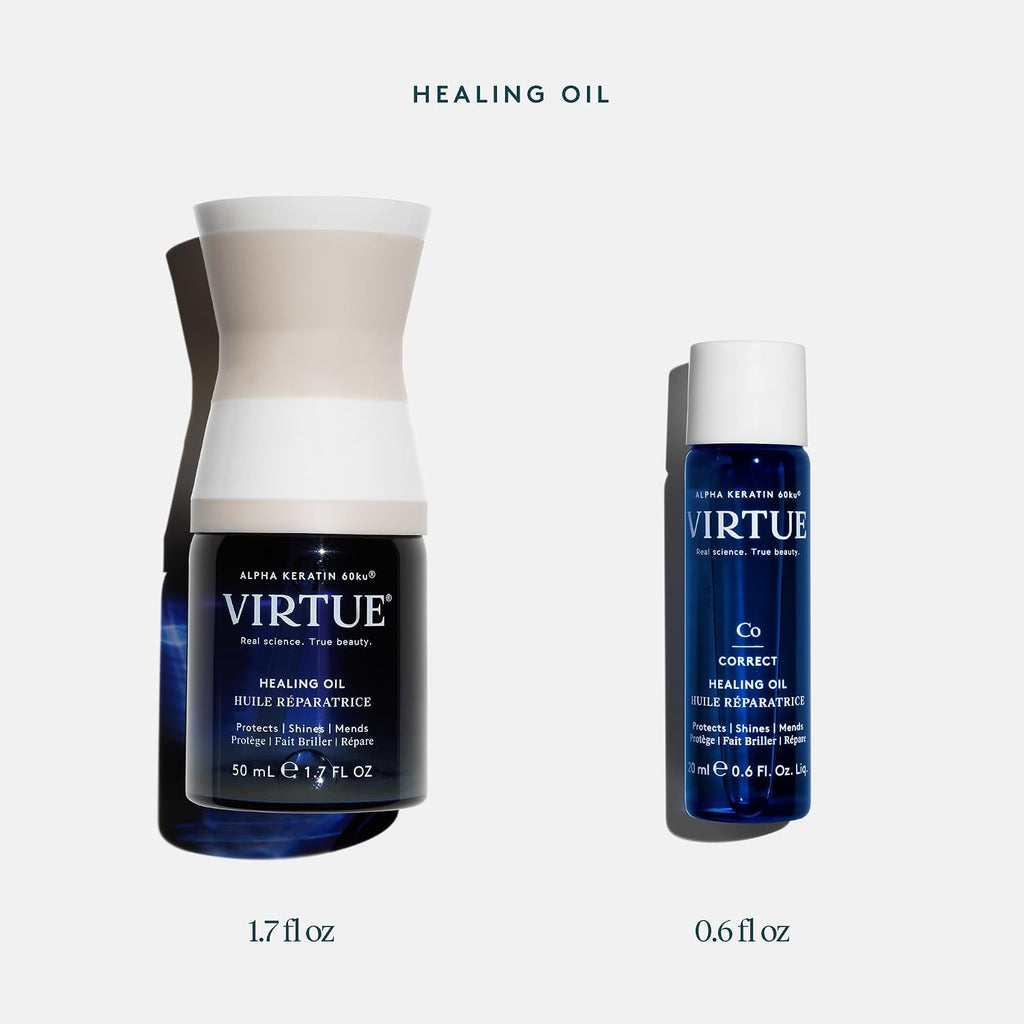 Virtue Correct Healing Hair Oil, Repair, Frizz Control & Shine, 1.7 Fl Oz