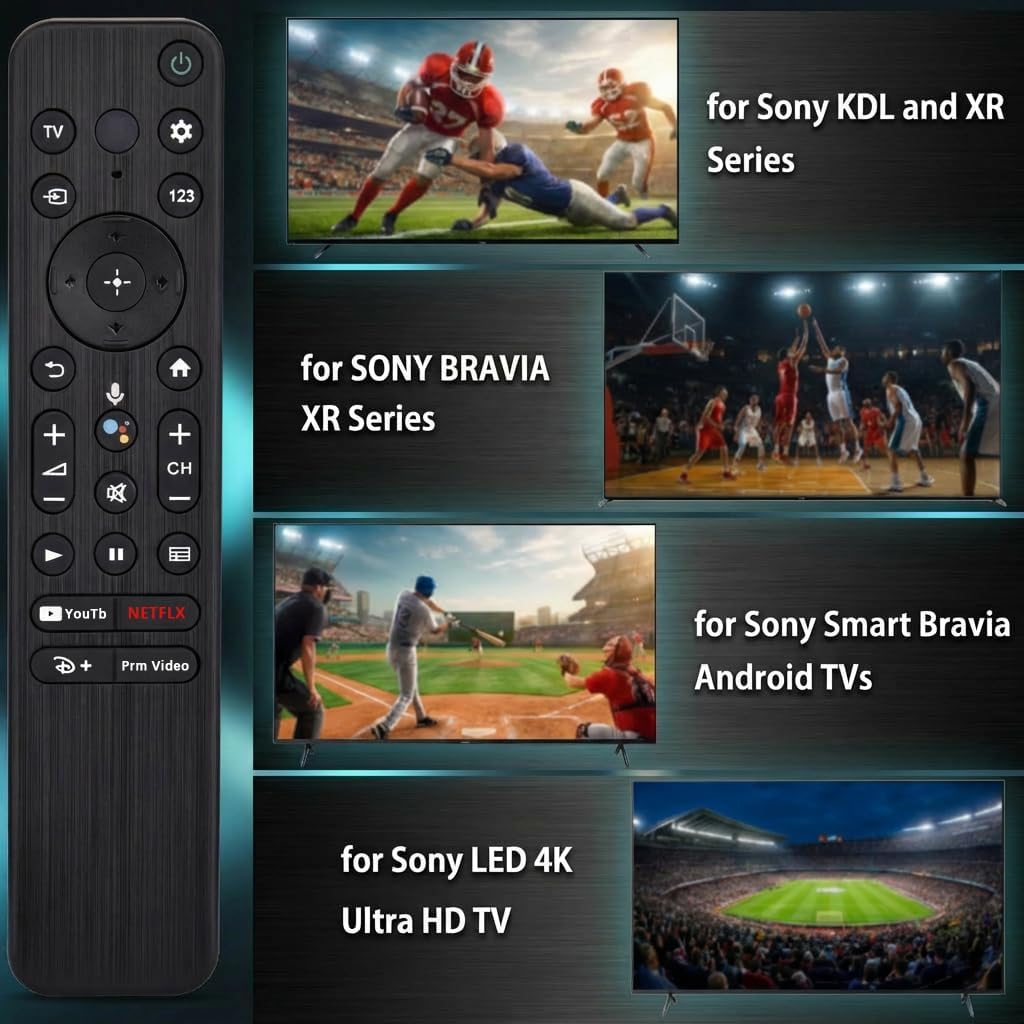 Replacement for Sony TV Voice Remote,for 2019-2026 Sony Bravia Smart TV