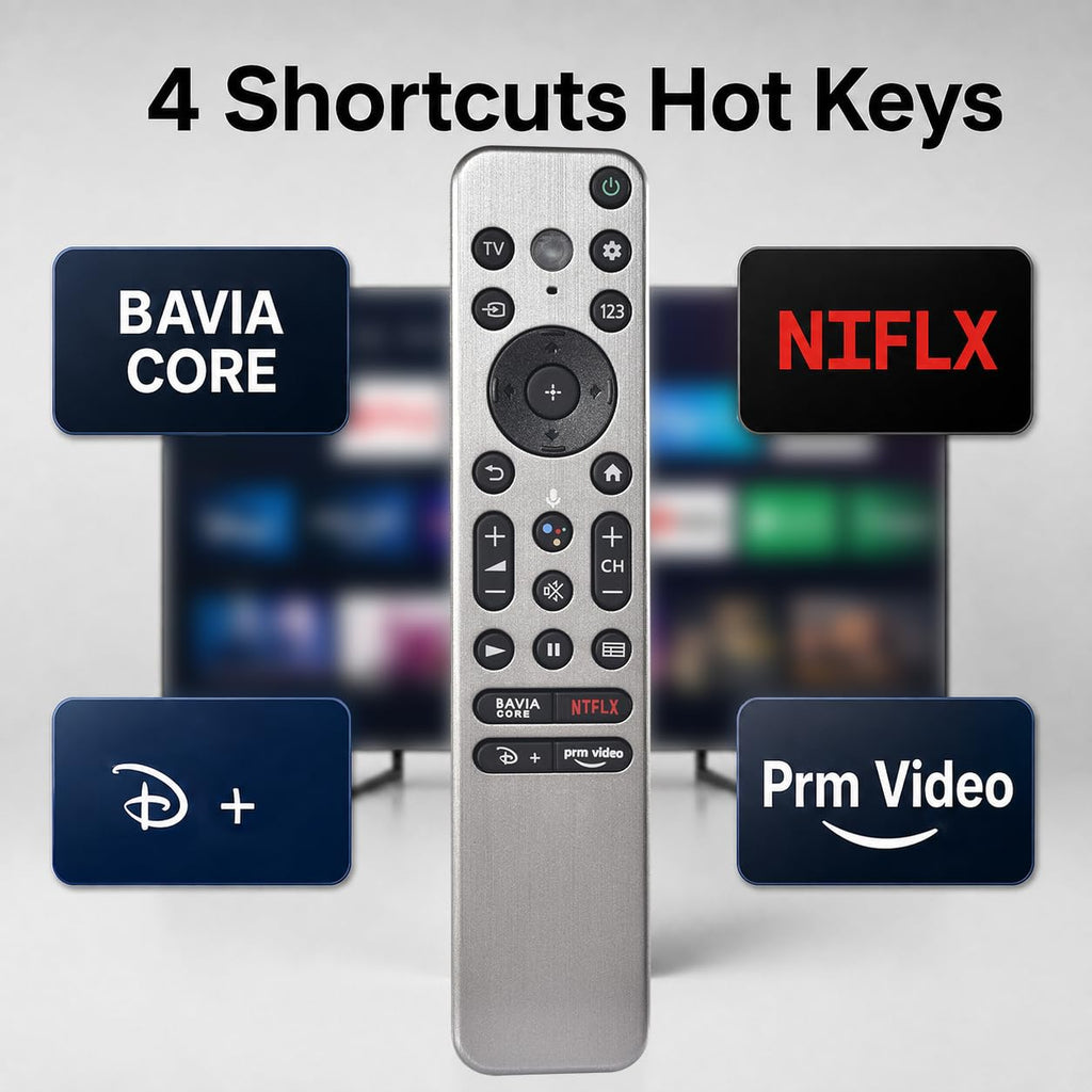Replacement for Sony Remote,for All 2019-2026 Bravia Smart TV Voice Control
