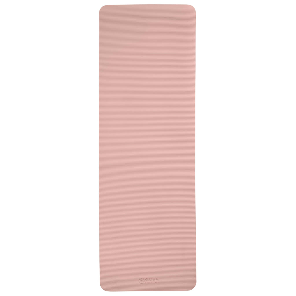 Gaiam Thick Yoga Mat, Exercise & Fitness Mat with Easy-Cinch Carrying Strap