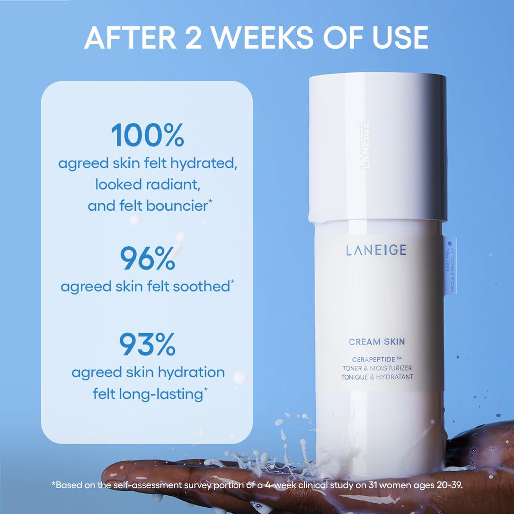 LANEIGE Cream Skin Face Hydrating Milky Toner | Korean Toner & Moisturizer
