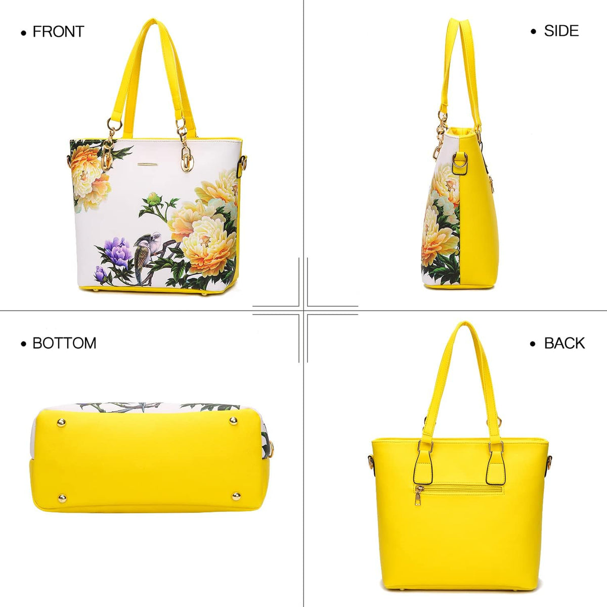 2E-youth Damen Geldbrsen und Handtaschen Set Tragetasche, Umhngetasche