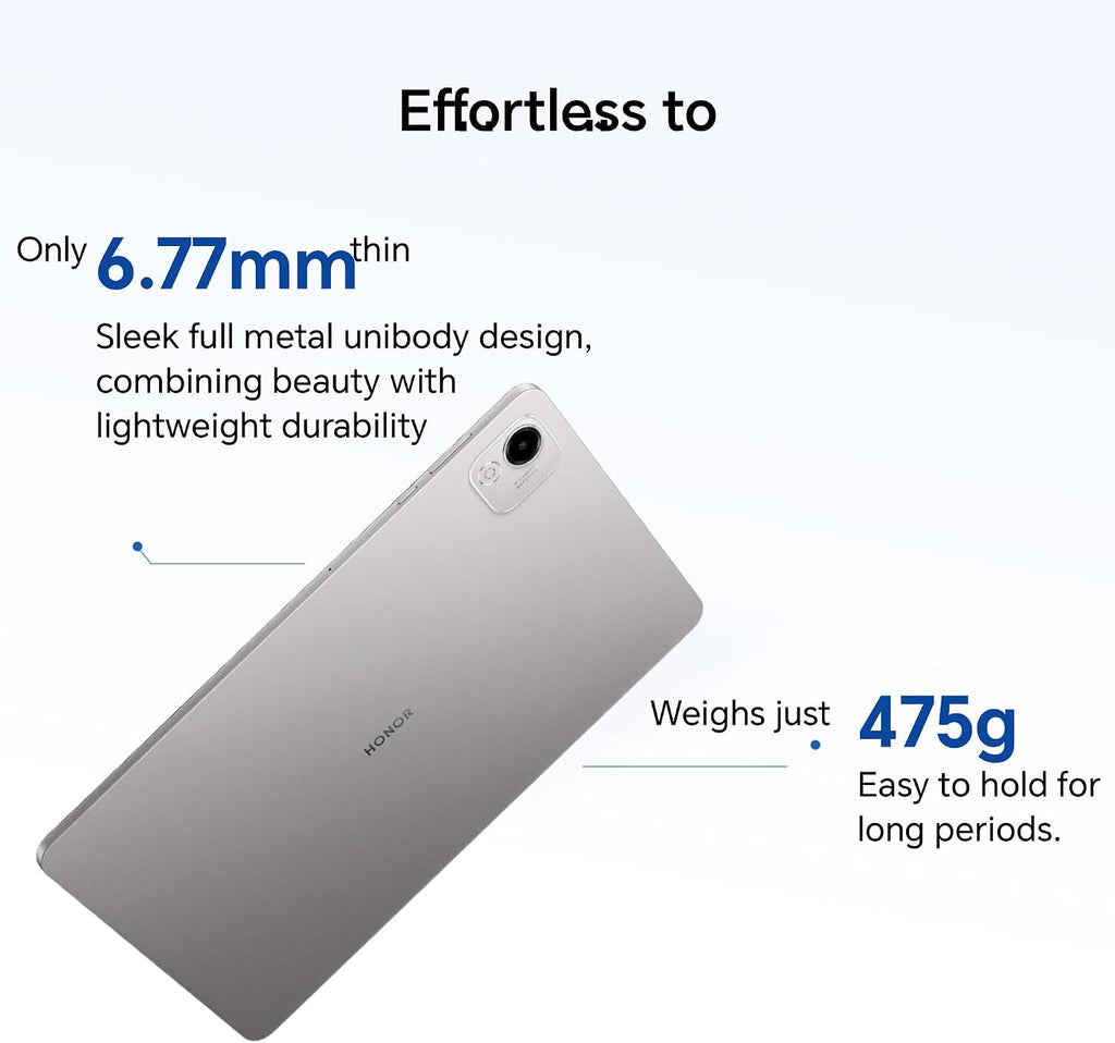 HONOR PAD X9a, 11.5" HONOR Fullview Display, 8300mAh Long Life, Thin Metal Design, Grey, WIFI