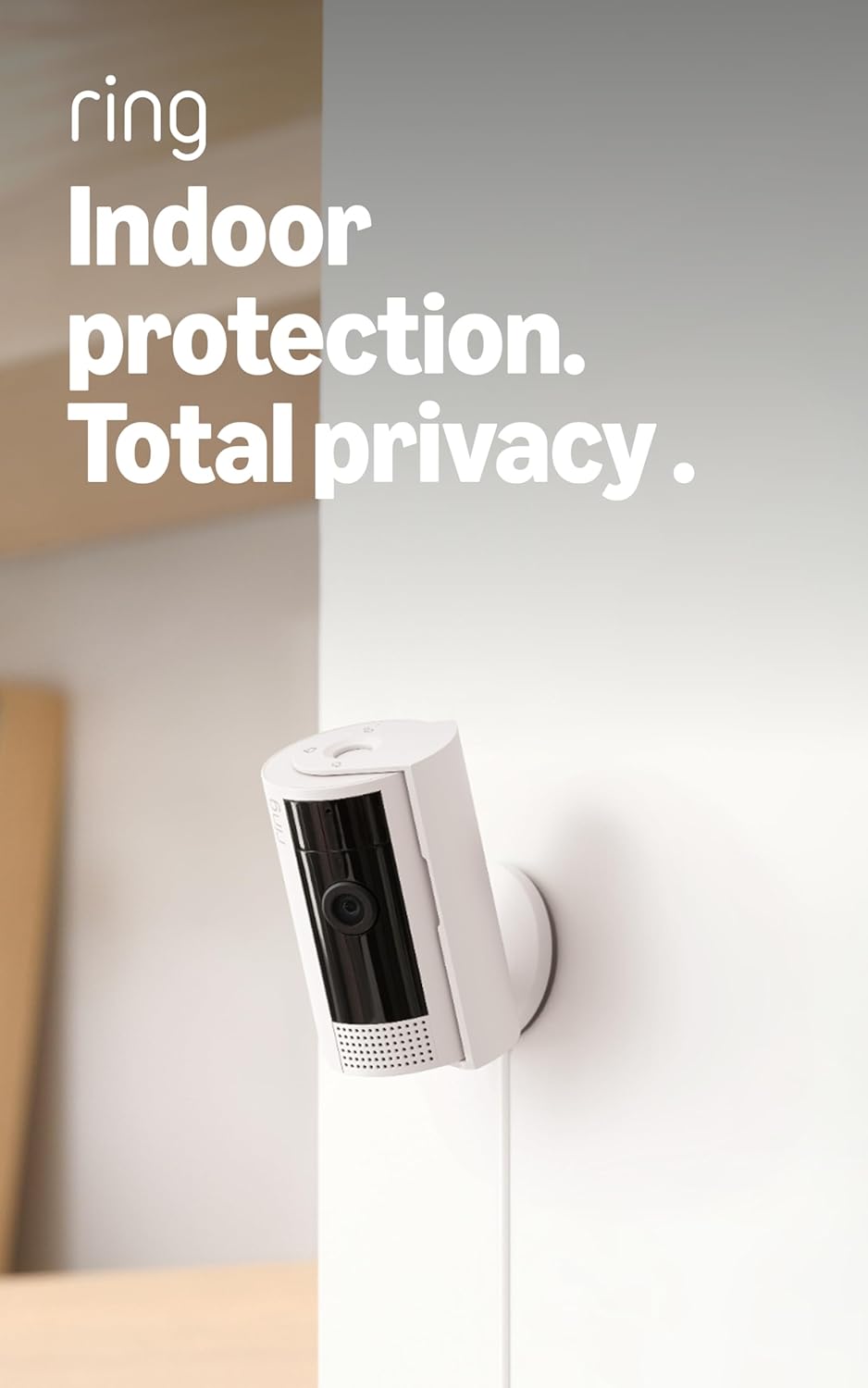 Ring Indoor Cam — Home or business security in 1080p HD video, White