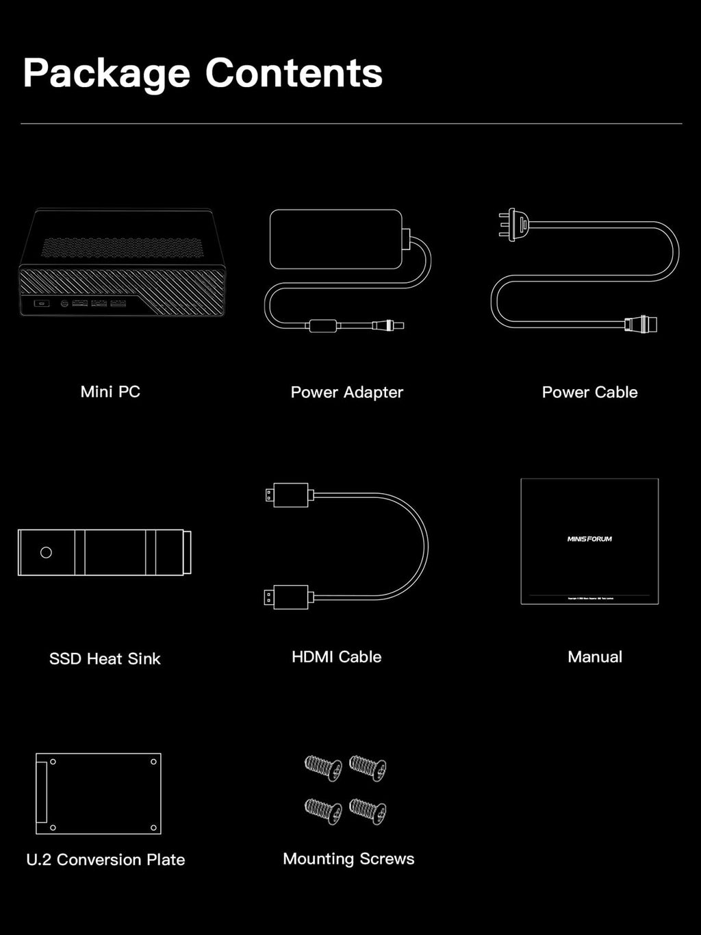 MINISFORUM MS-A2 Workstation AMD Ryzen 9 9955HX(16C/32T, up to 5.4GHz) Mini PC Without RAM/SSD/OS, HDMI/2xUSB-C Output, 2x2.5G LAN Port|10G SFP+ Port, Support M.2 2280/22110/U.2 SSD Mini Computer