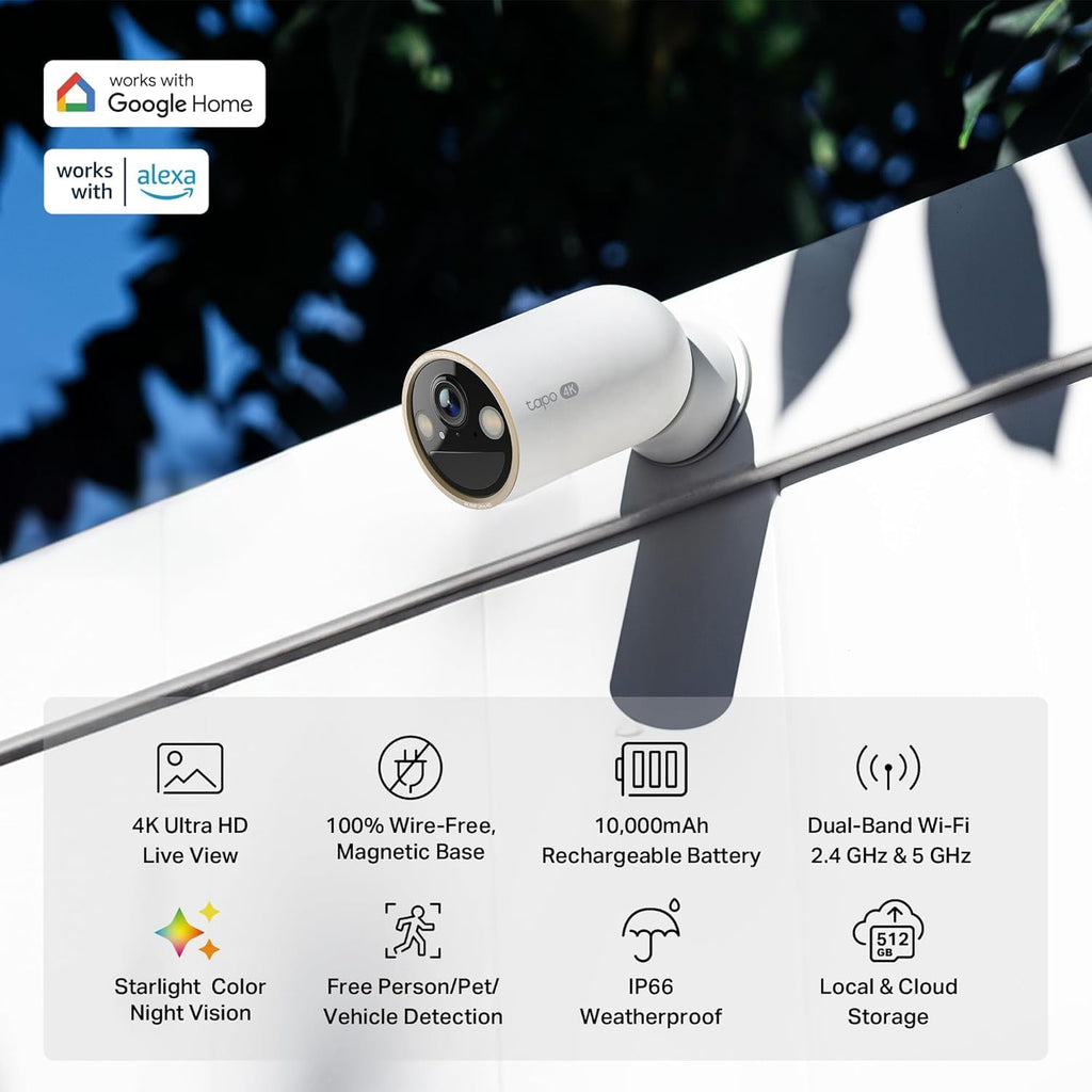Tapo MagCam 2K+ Security Camera Wireless Outdoor, Battery Powered, C425
