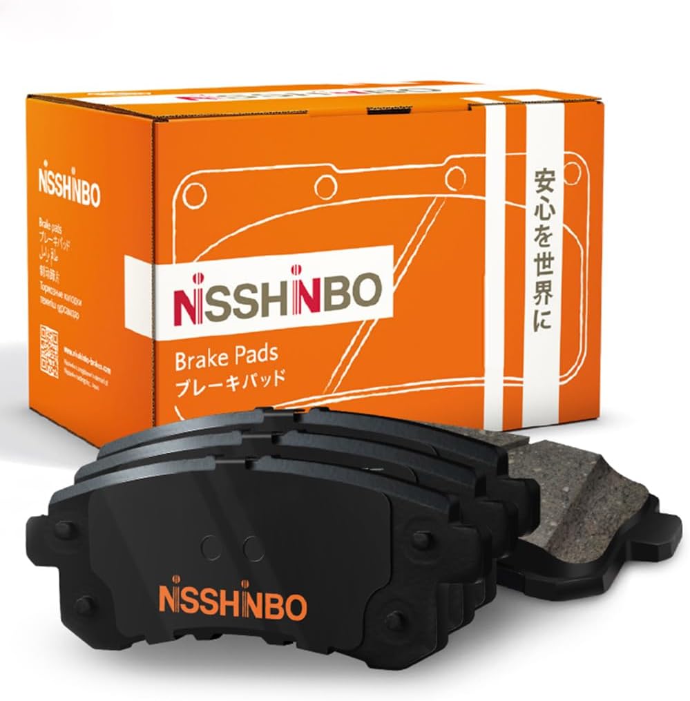 NISSHINBO Brake Pad Kit NP2023 Front Axle for NISSAN, SUNNY Box, SUNNY III Traveller