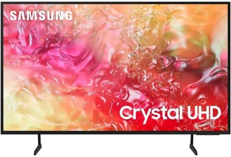 Samsung 55 Inch TV Crystal UHD 4K, DU7000, PurColor, 4K Upscaling, Samsung Tizen OS, Q-Symphony, Black, UA55DU7000 - 2024 Model - 1 Year Warranty (International Version)