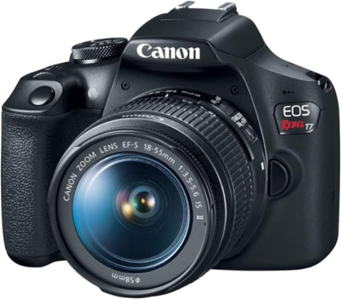 Canon EOS Rebel T7 DSLR Camera Double Zoom Lens Kit