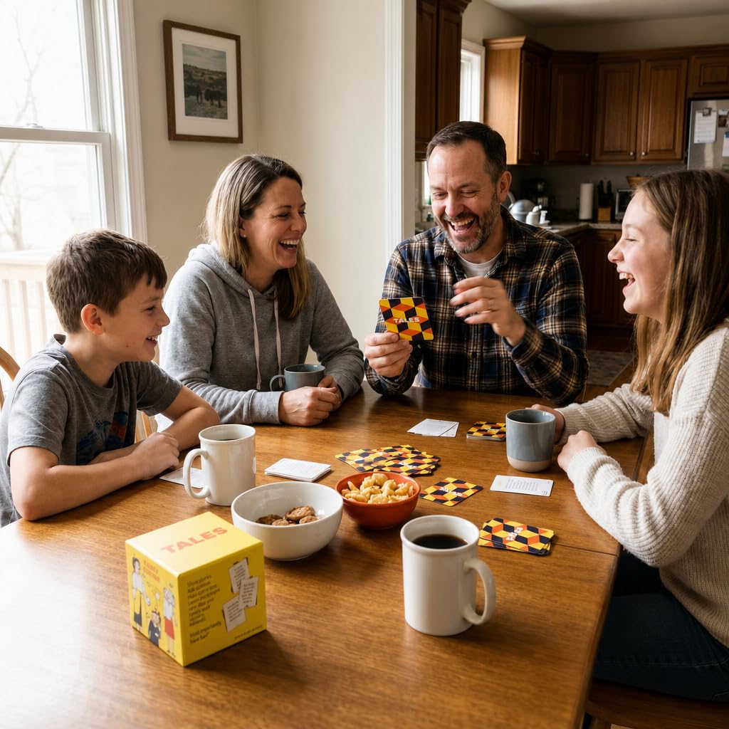 TALES 150 Conversation Cards, Kids Edition, Road Trip Game, Family Bonding