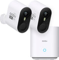 aosu 2K QHD Battery Security Cameras Wireless Outdoor System, 2-Cam-Kit
