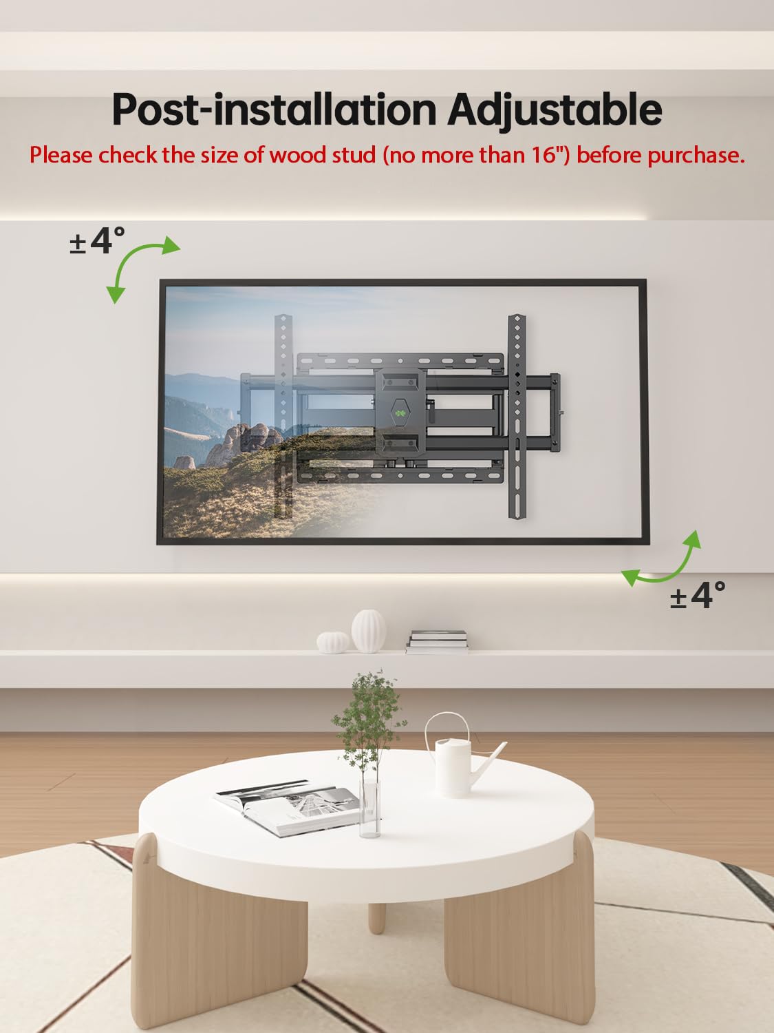 USX MOUNT Full Motion TV Wall Mount for Large TVs 42-97 Inch up to 150 lbs