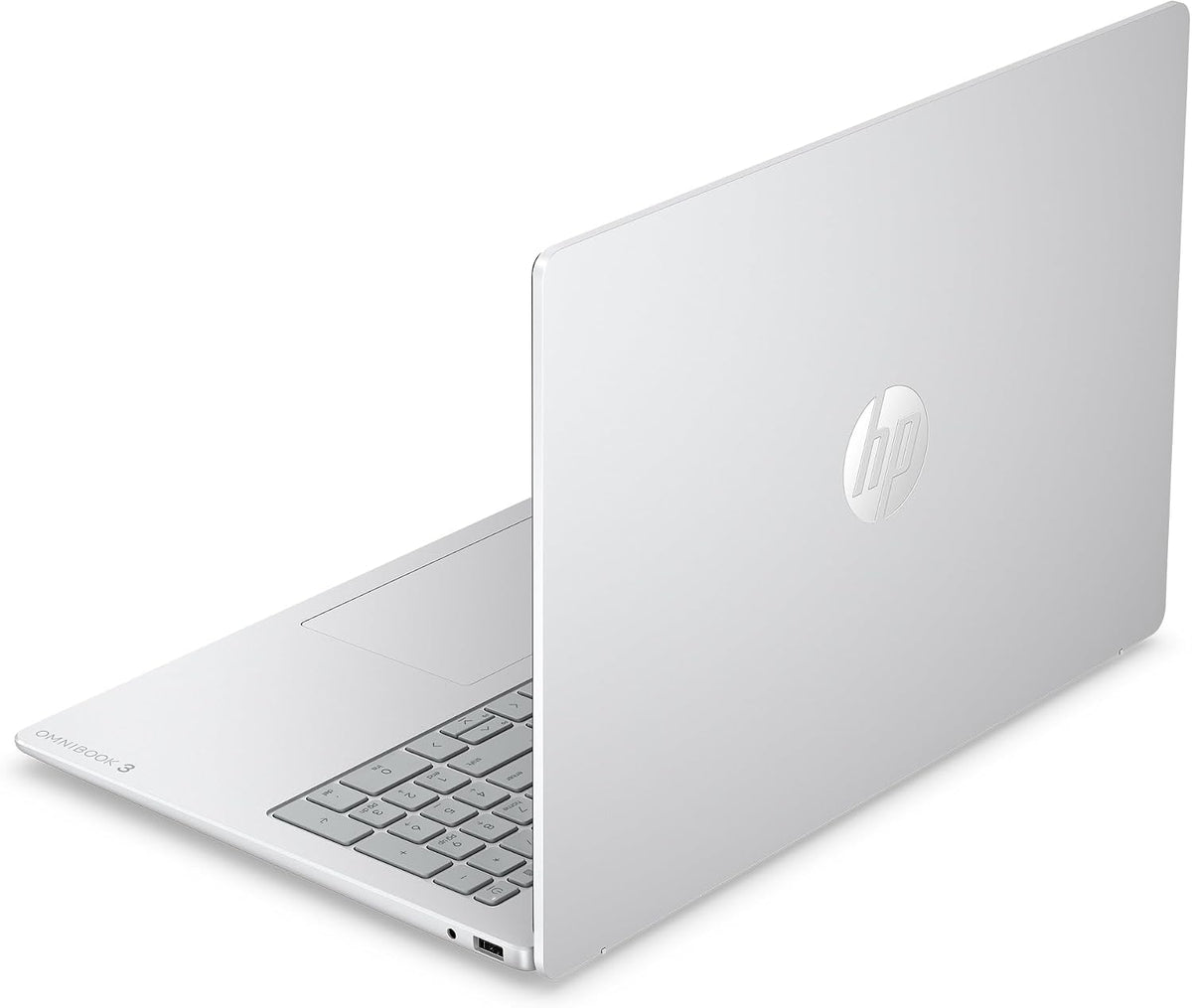 HP OmniBook 3 16 inch Laptop PC, 2K Touchscreen, AMD Ryzen 5 40, 8 GB RAM, 512 GB SSD, AMD Radeon 610M GPU, Windows 11 Home, Glacier Silver, 16-by0499nr