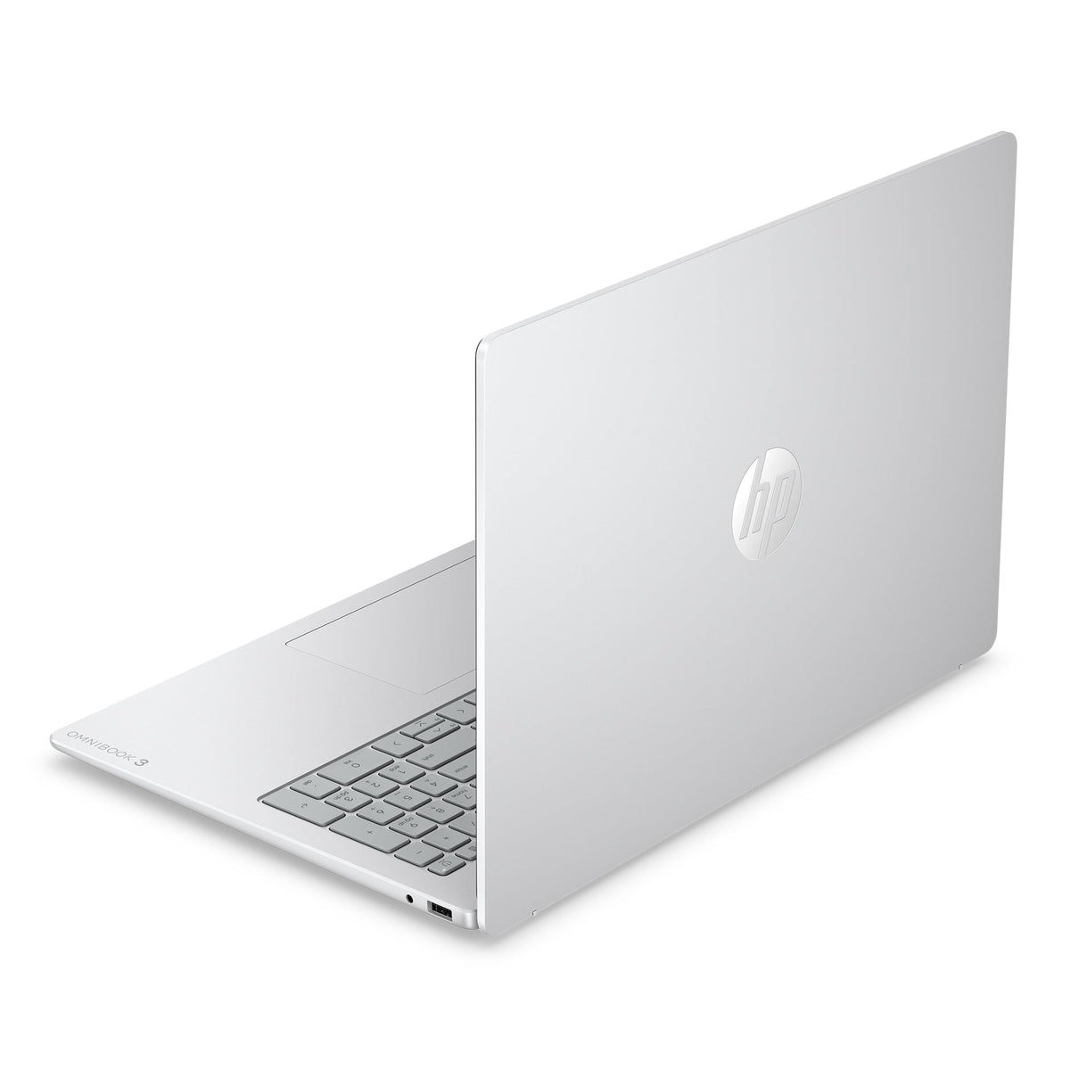 HP OmniBook 3 16 inch Laptop PC, 2K Touchscreen, AMD Ryzen 5 40, 8 GB RAM, 512 GB SSD, AMD Radeon 610M GPU, Windows 11 Home, Glacier Silver, 16-by0499nr