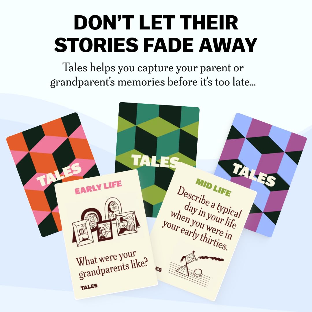 TALES 150 Conversation Cards, Kids Edition, Road Trip Game, Family Bonding
