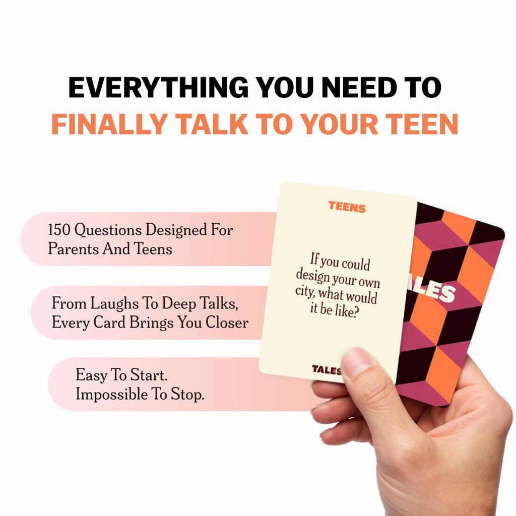 TALES 150 Conversation Cards, Kids Edition, Road Trip Game, Family Bonding