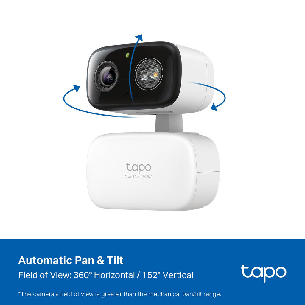 Tapo 2K Pan Tilt Security Camera for Baby Monitor, Dog Camera,C211(2-Pack)