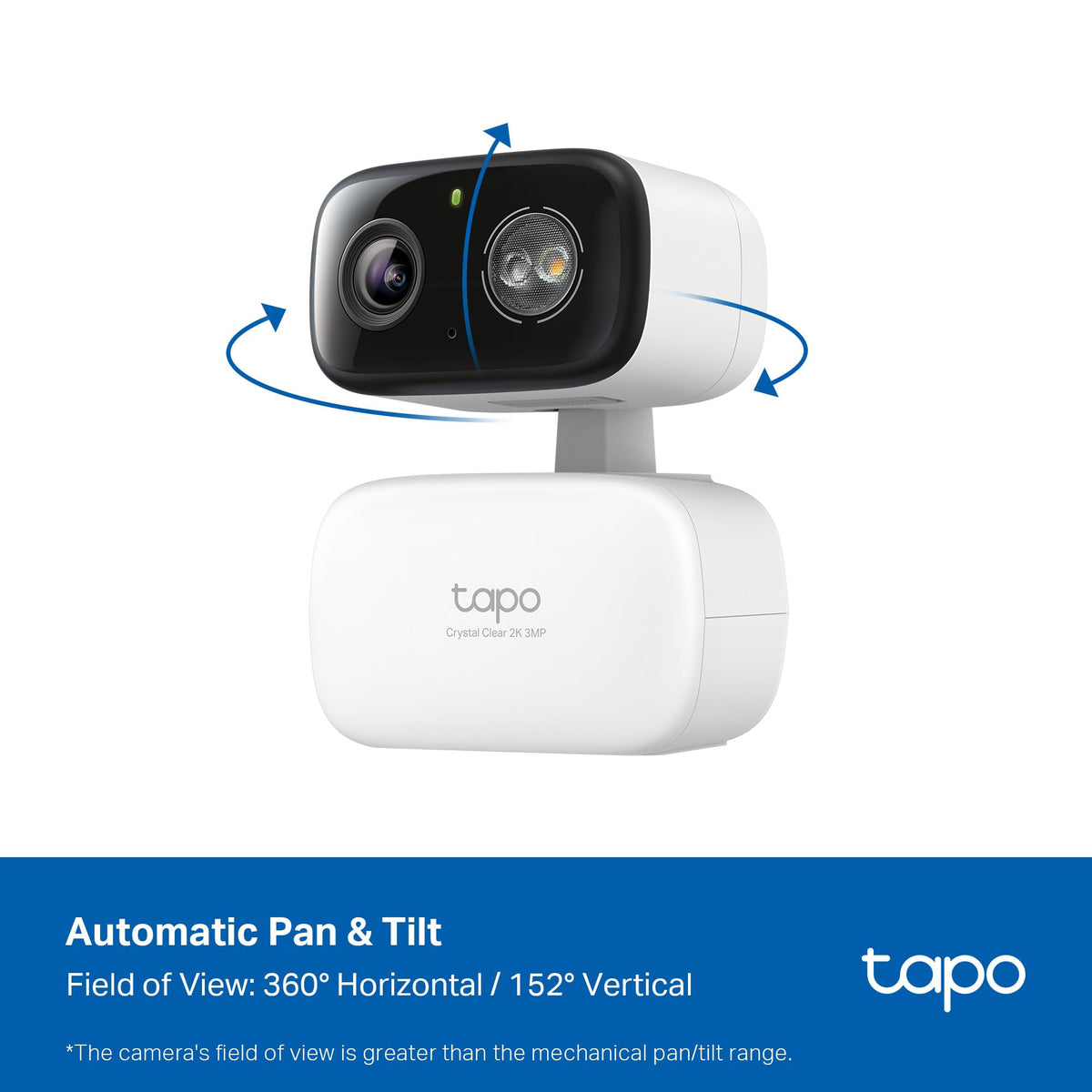 Tapo 2K Pan Tilt Security Camera for Baby Monitor, Dog Camera,C211(2-Pack)