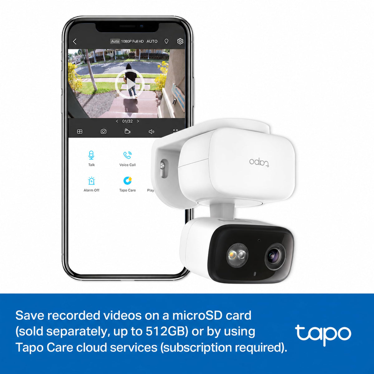 Tapo 1080p Pan/Tilt Security Camera for Baby Monitor, Pet Camera, C200