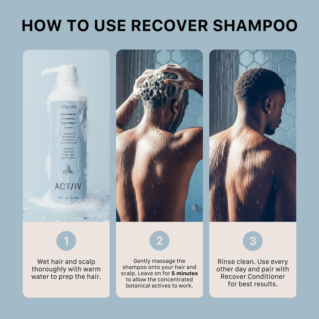 ACTIIV Recover Thickening Shampoo Treatment For Men | For Fuller Hair