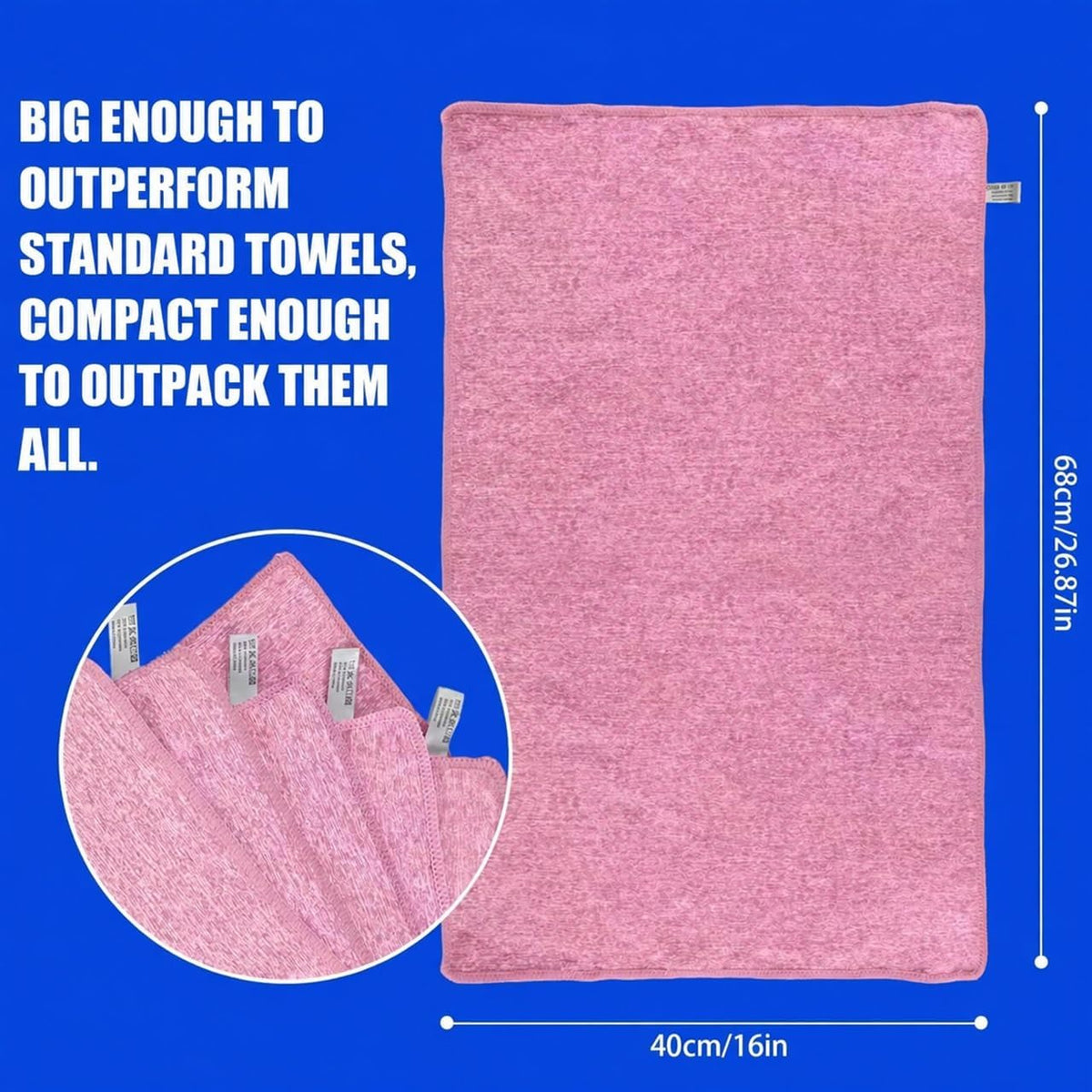 Microfiber Quick Dry Gym Towel, Lint Free Odor-Free Absorbent Fiber, Fast Drying, Men & Women Workout Gear for Body Sweat, Working Out, Towels (Grey, 5Pack - 16 * 27Inch)