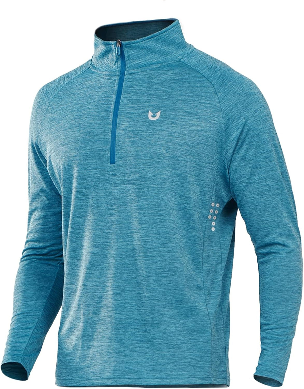 NORTHYARD Men's Quarter Zip Pullover Athletic Running Shirts Long Sleeve