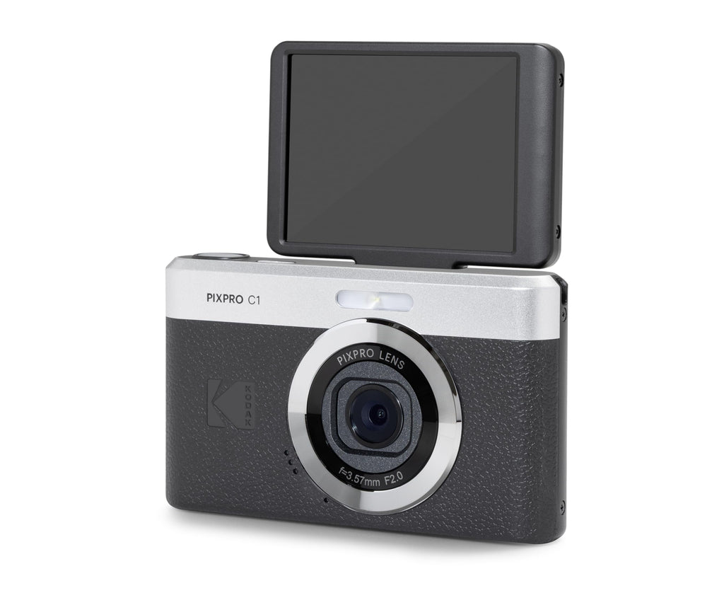 KODAK PIXPRO C1 13MP Compact Digital Camera, 26mm Fixed Lens, Brown