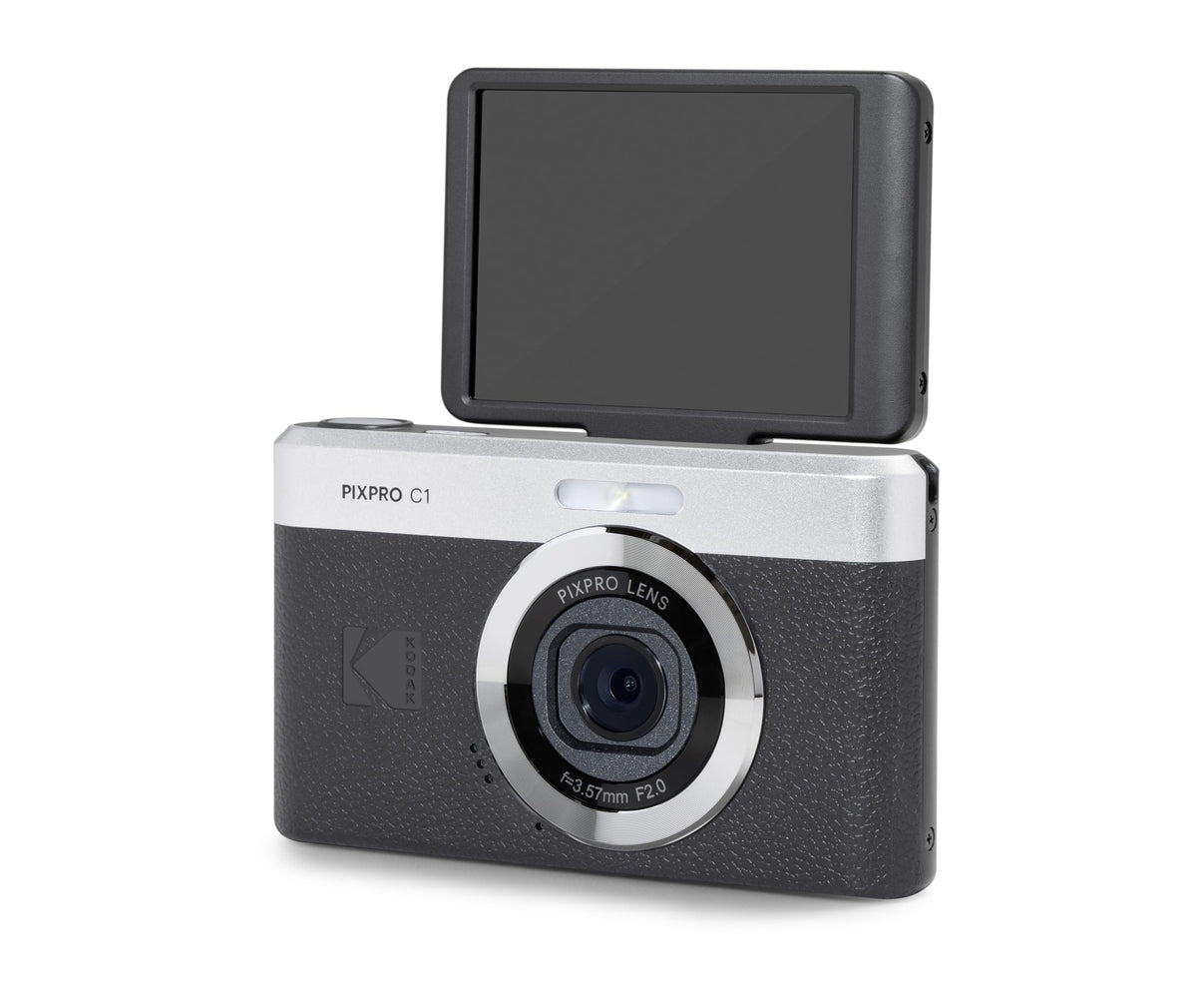 KODAK PIXPRO C1 13MP Compact Digital Camera, 26mm Fixed Lens, Brown