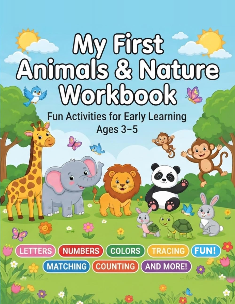 My First Preschool Activity Workbook: Animals, Nature, Letters, Numbers, Tracing & Fun Learning Activities Ages 3–5