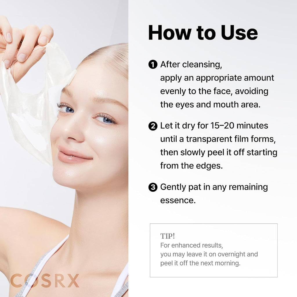 COSRX PDRN Exosome Overnight Face Mask, Korean Glass Skin Glow, 1.69 fl oz