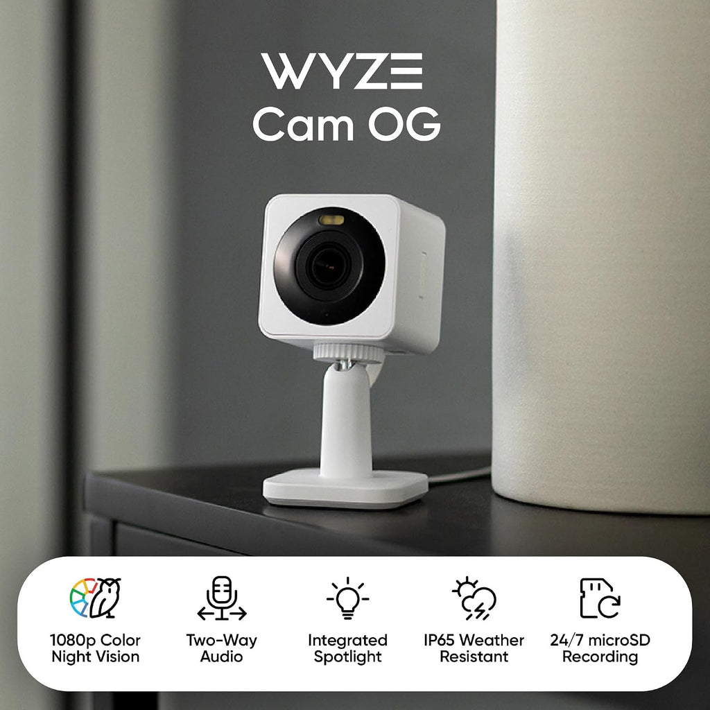 WYZE Cam OG Indoor/Outdoor Security Camera with Color Night Vision