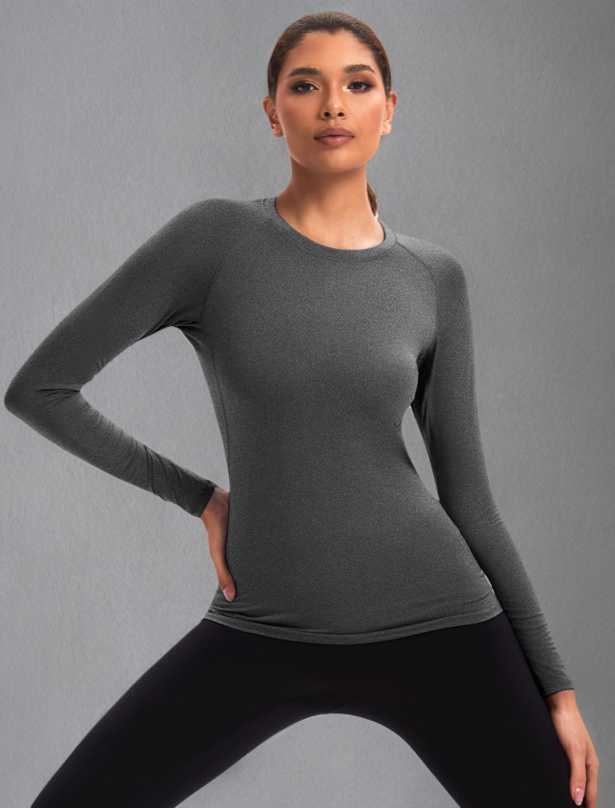 5 Pack Women's Compression Shirts Long Sleeve for Workout & Baselayer