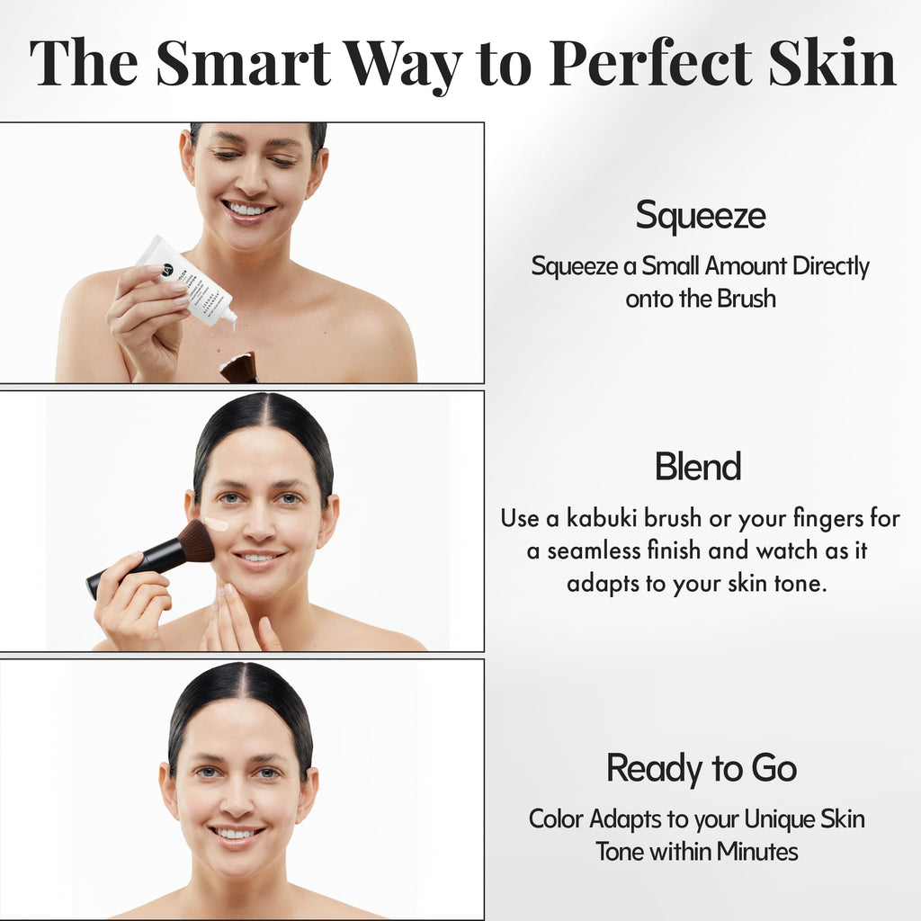 Jerome Alexander My Color Self-Adjusting Foundation 2pc Set - Dark