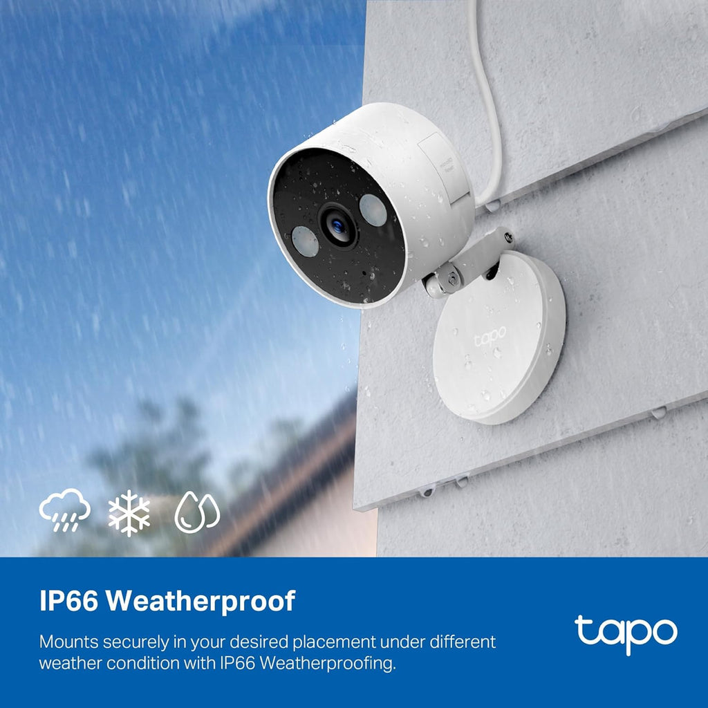 Tapo 2K Indoor/Outdoor Dual Lens Pan/Tilt Wired Security Camera, C246D