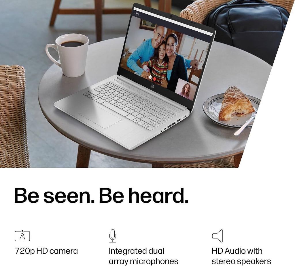 HP 2026 Everyday Laptop, Intel CPU, 128GB Storage, Copilot AI, Office 365