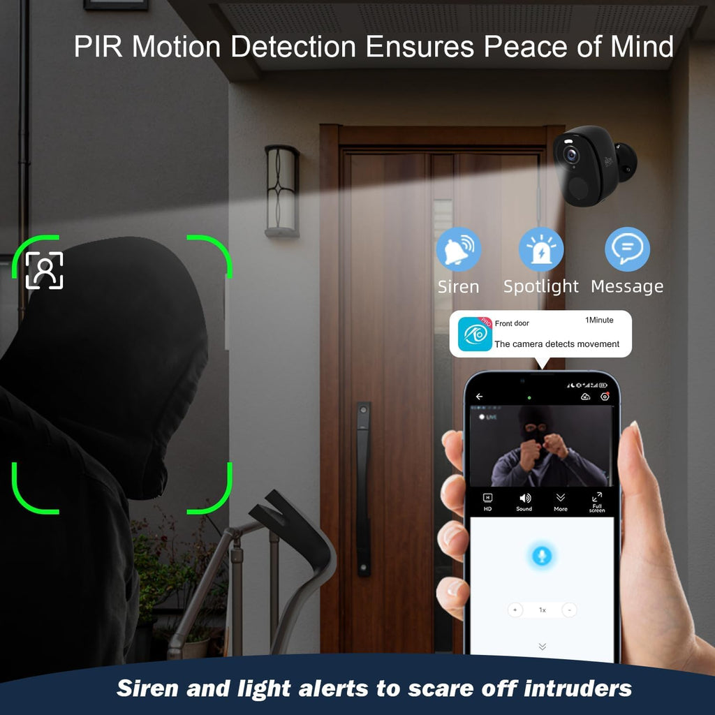 Rraycom 5G/2.4G Security Cameras Wireless Outdoor,4Pack Cameras System