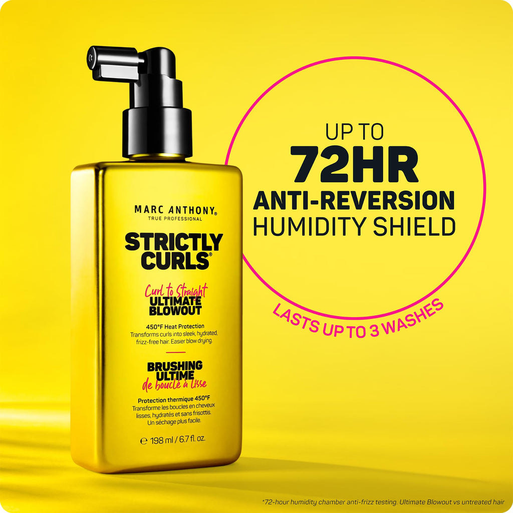 Marc Anthony Grow Long Ultimate Blowout, Anti-Frizz Heat Protection Spray