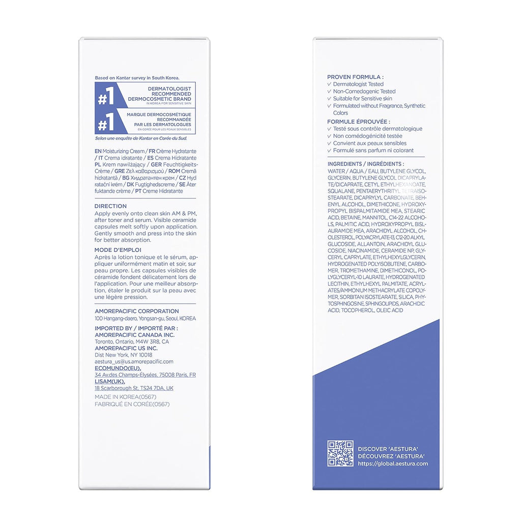 AESTURA ATOBARRIER365 Cream with Ceramides, 80 ML