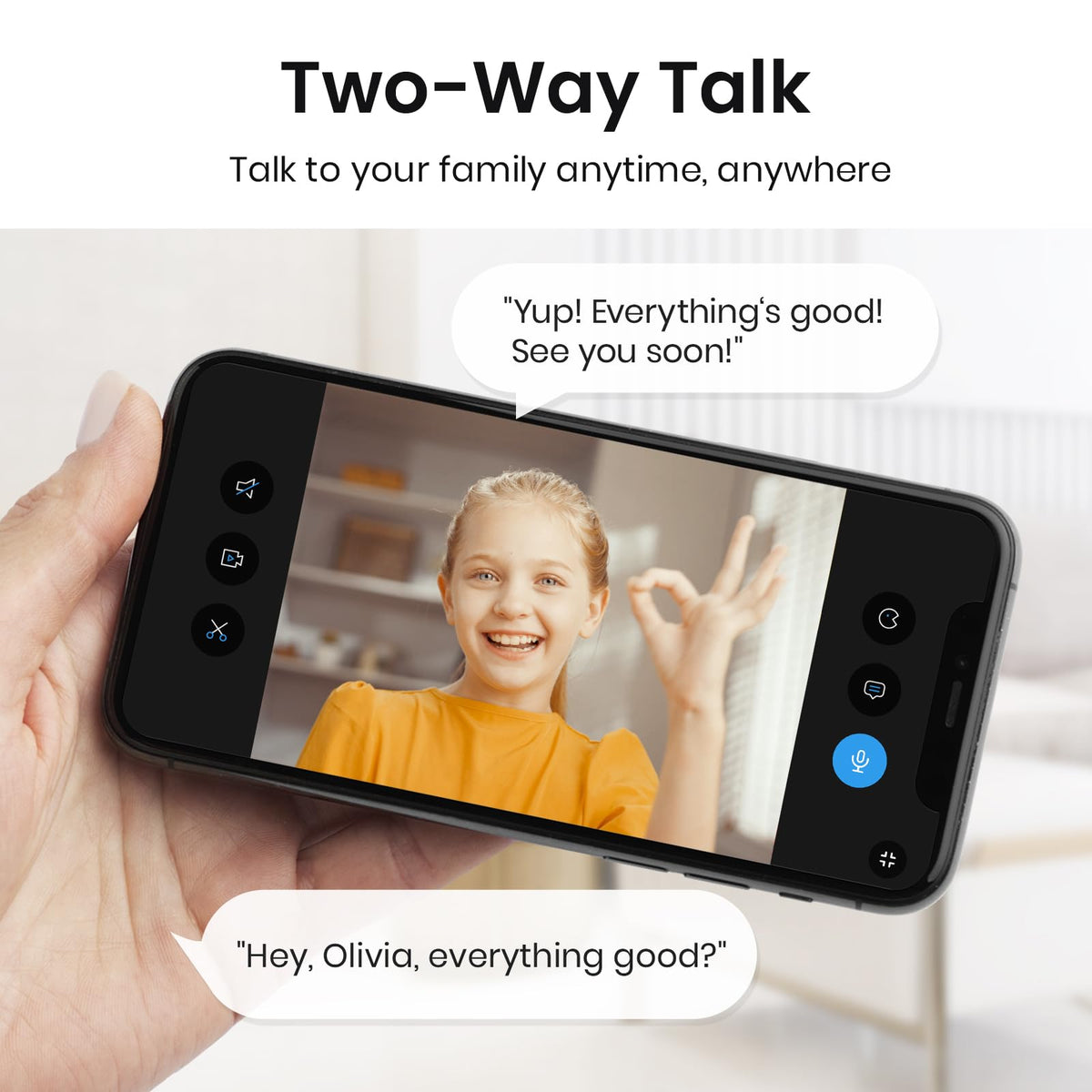 aosu 4MP Indoor Security Camera - Baby & Pet Monitoring with 5/2.4 GHz WiFi
